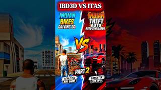 Indian Bikes Driving 3d Vs Indian Theft Auto Simulator Part 2 🔥#shorts #indianbikedriving3d #gta