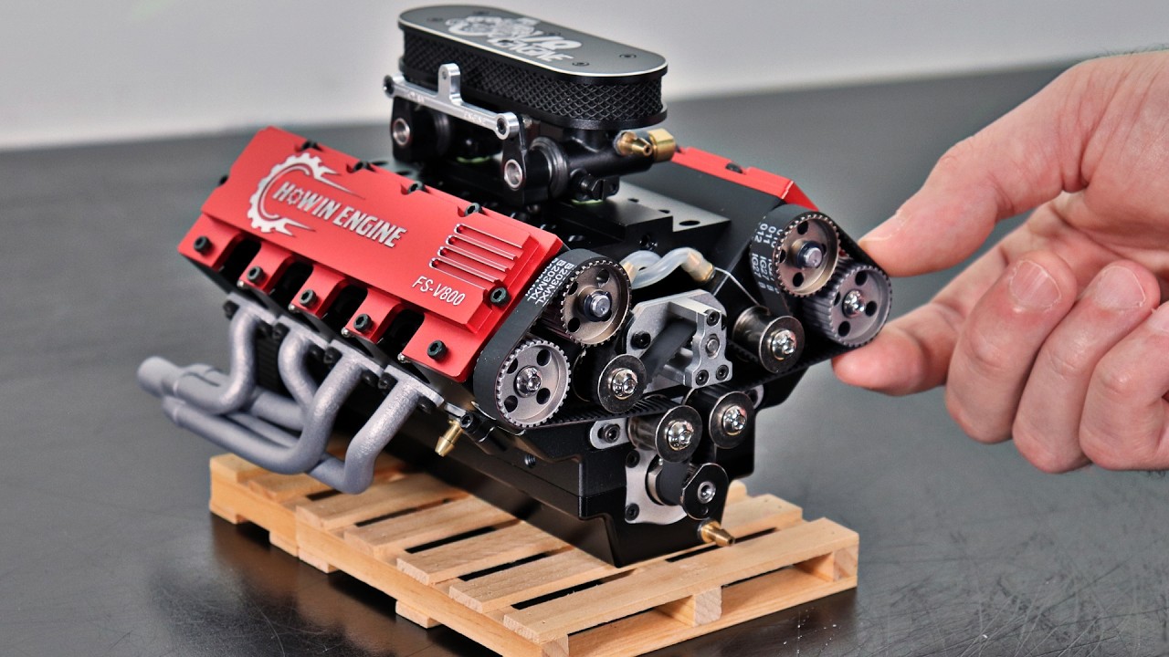 ⁣I Built the World's smallest V8 Engine