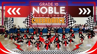 MAPEH Grade 10 Cheerdance Performance | PE10 Quarter 4 (G10-NOBLE) Aerial shot 4K