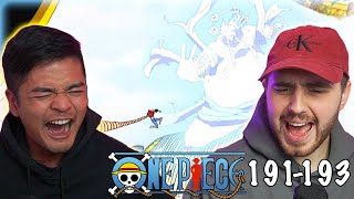 LUFFY VS ENEL FINALE!! THE END OF SKYPIEA | One Piece Episode 191-193 REACTION + REVIEW!