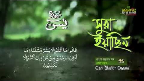 036 সূরা ইয়াসীন  Surah Ya Sin হৃদয় ছোঁয়া سورة يس‎ অনুবাদ  qari Sakir Qasmi   mahfuz art of nature2
