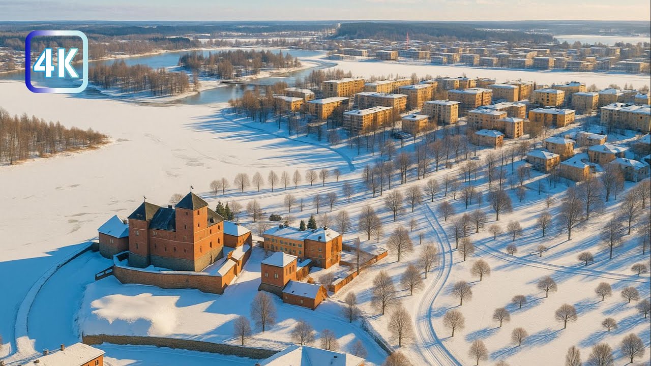 Frozen Hämeenlinna | Finland 🇫🇮 | Cinematic Drone Footage in 4K ULTRA HD 30FPS