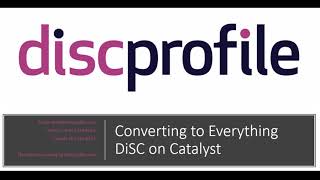 Upgrading to Everything DiSC on Catalyst Wealth