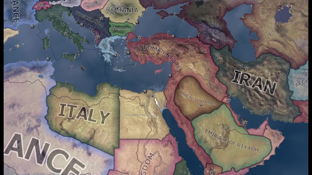 If the Ottoman empire was alive Hoi4 Timelapse YouTube
