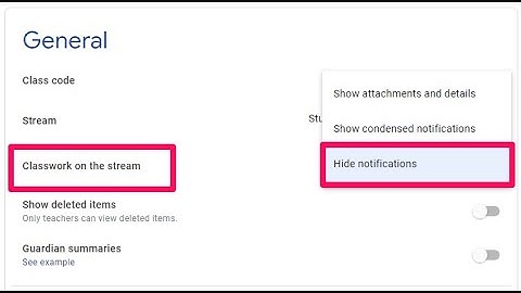 Hide Classwork Notifications from Google Classroom Stream