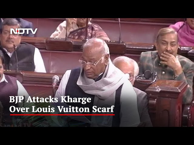 Congress chief Mallikarjun Kharge slammed for wearing Louis Vuitton scarf:  Know how much does the 'pricey' scarf cost?