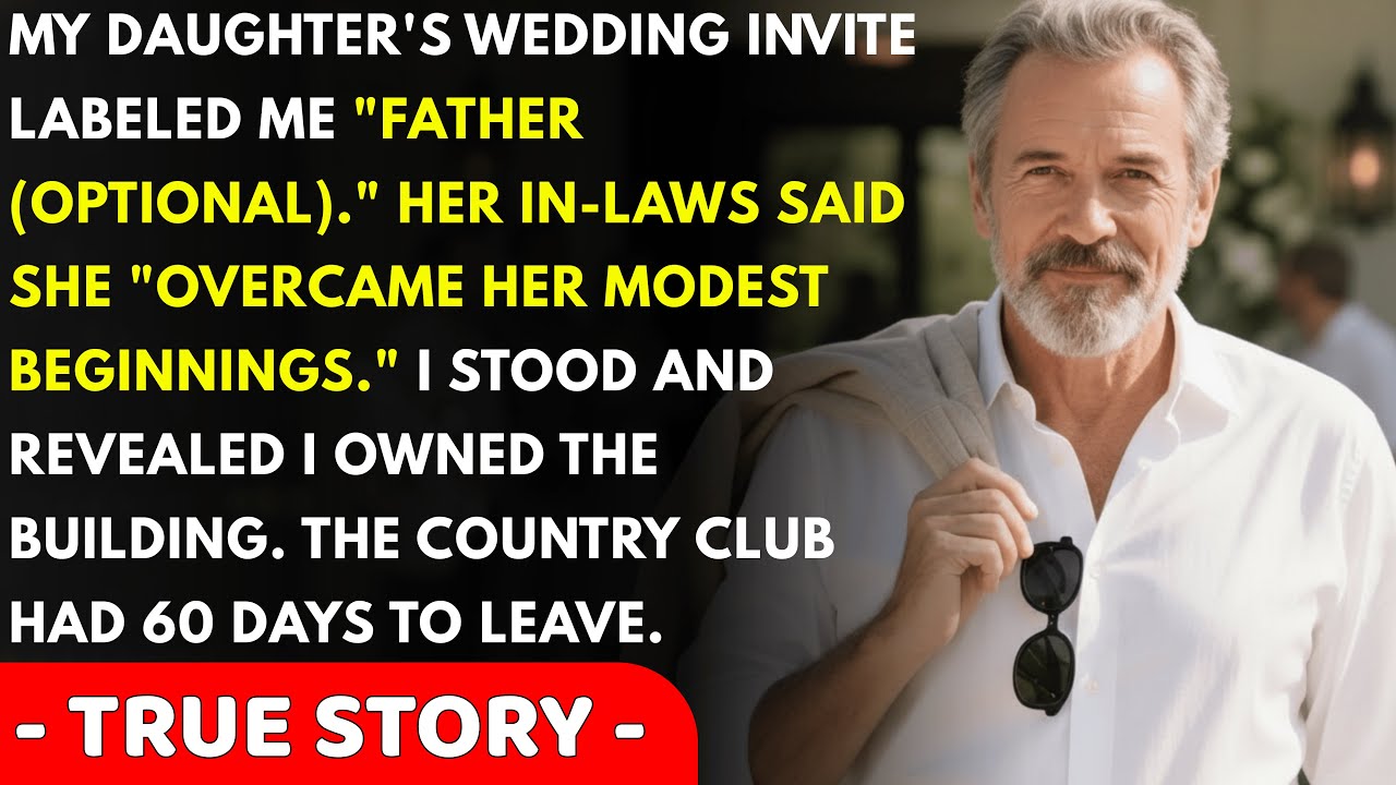 She Called Me "Just A Teacher" At Her Wedding - I Owned The Building...True Story