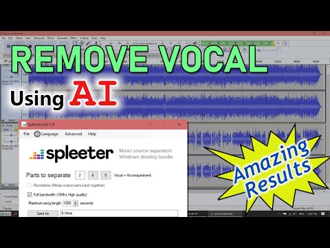 Remove Vocal using AI with Amazing Results