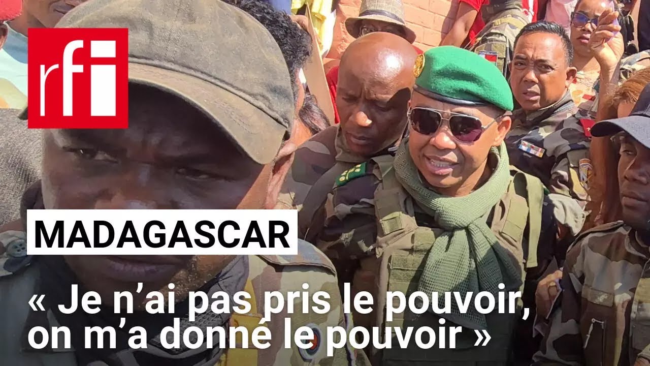 Madagascar : « Je n’ai pas pris le pouvoir, on m’a donné le pouvoir » • RFI