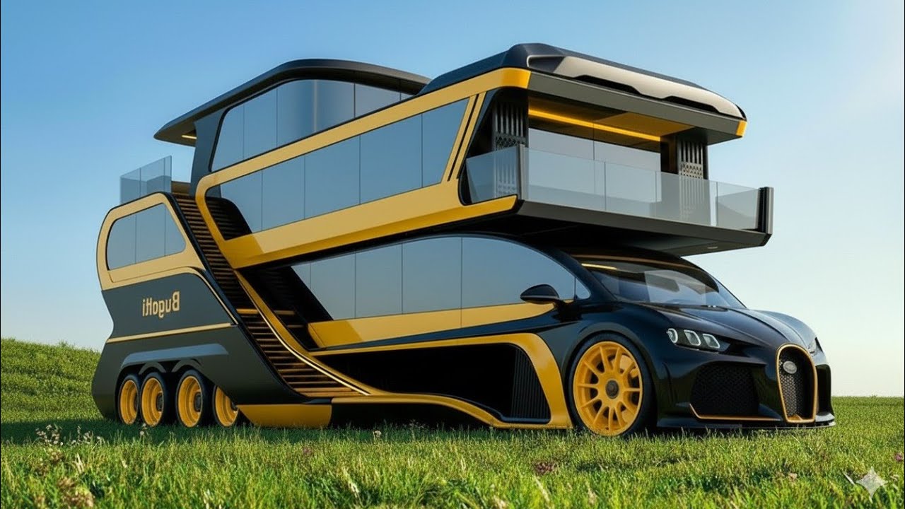 Автодом Bugatti 2027 года | Идеальный гипер-роскошный дом на колесах