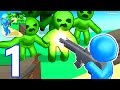 Zombie apocalypse save world  gameplay walkthrough part 1 stickman fight for america country war