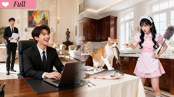 Cold CEO Never Smiled for 20 Years, But One Poor Girl Scolding a Cat Made Him Laugh—Love Began!