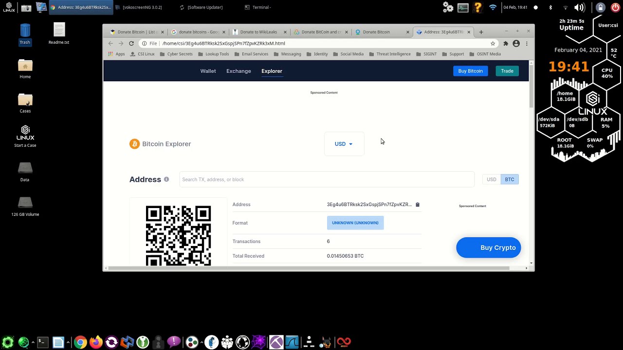 CSI Linux - Bitcoin Wallet Tracing