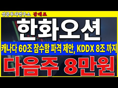[한화오션]  캐나다 잠수함 극비리 방문, 거절 못할 제안, <strong>KDDX</strong> 윤곽 . 다음주 급반등 나옵니다      #한화오션 #조선 #LNG