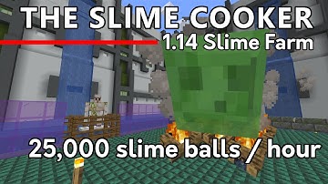 [1.15] The Slime Cooker - 25,000 slime balls / hour - Minecraft 1.14 single chunk slime farm
