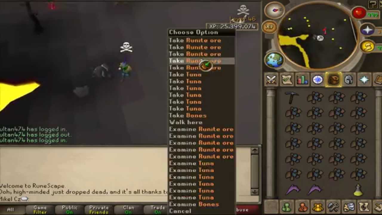 Mikel Cz - Runite Rocks F2P Pk Vid 7 / G2h, Armour on fights