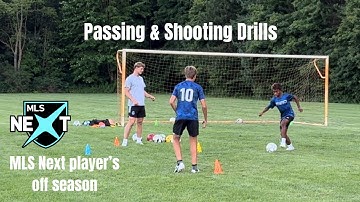 MLS Next player’s off season training | Passing & Shooting Drills plus Crossbar Challenge!