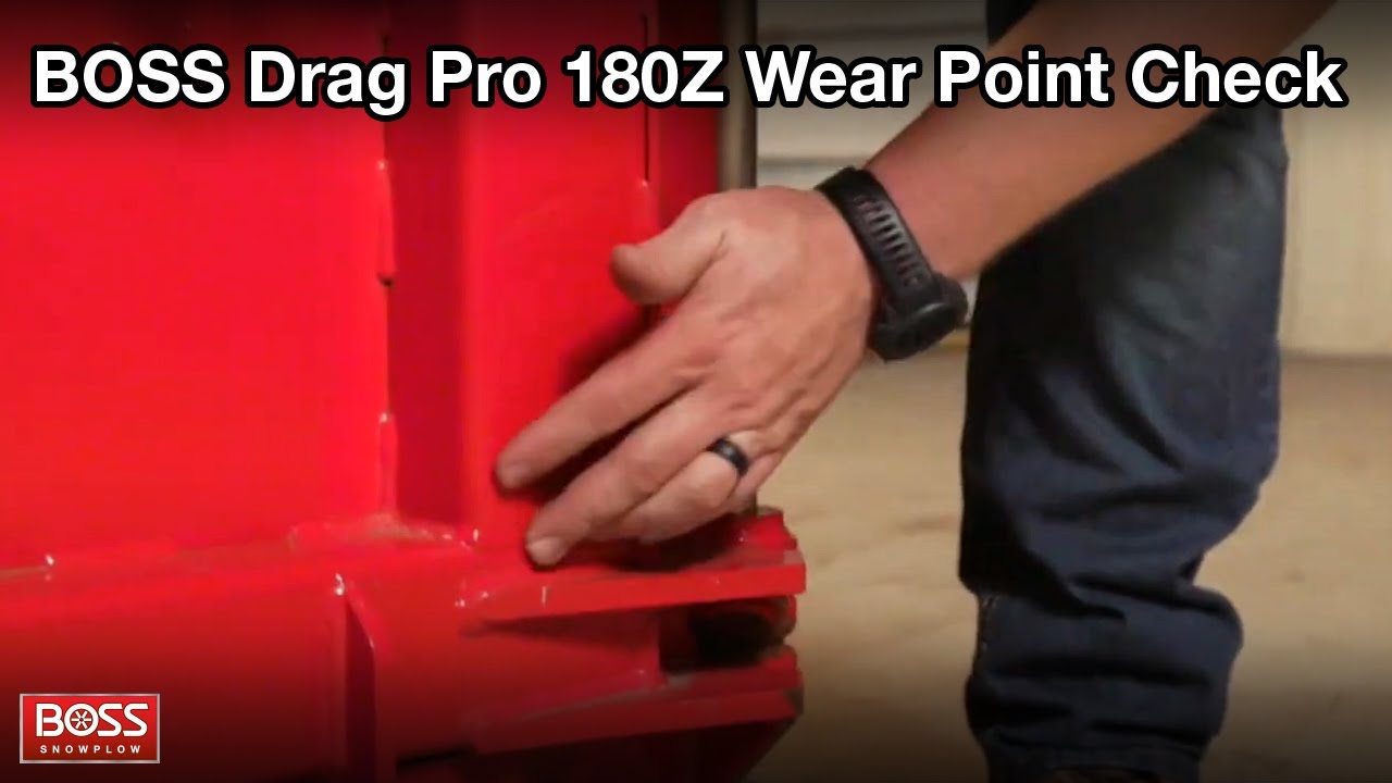 BOSS Drag Pro 180Z Wear Point Checks BOSS Snowplow YouTube
