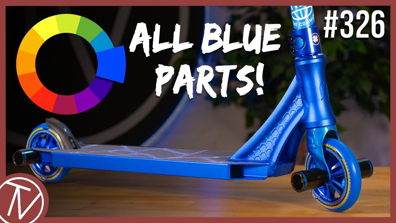 Frosset hår Evakuering Custom Build #326 (Solid Blue Edition) │ The Vault Pro Scooters - YouTube