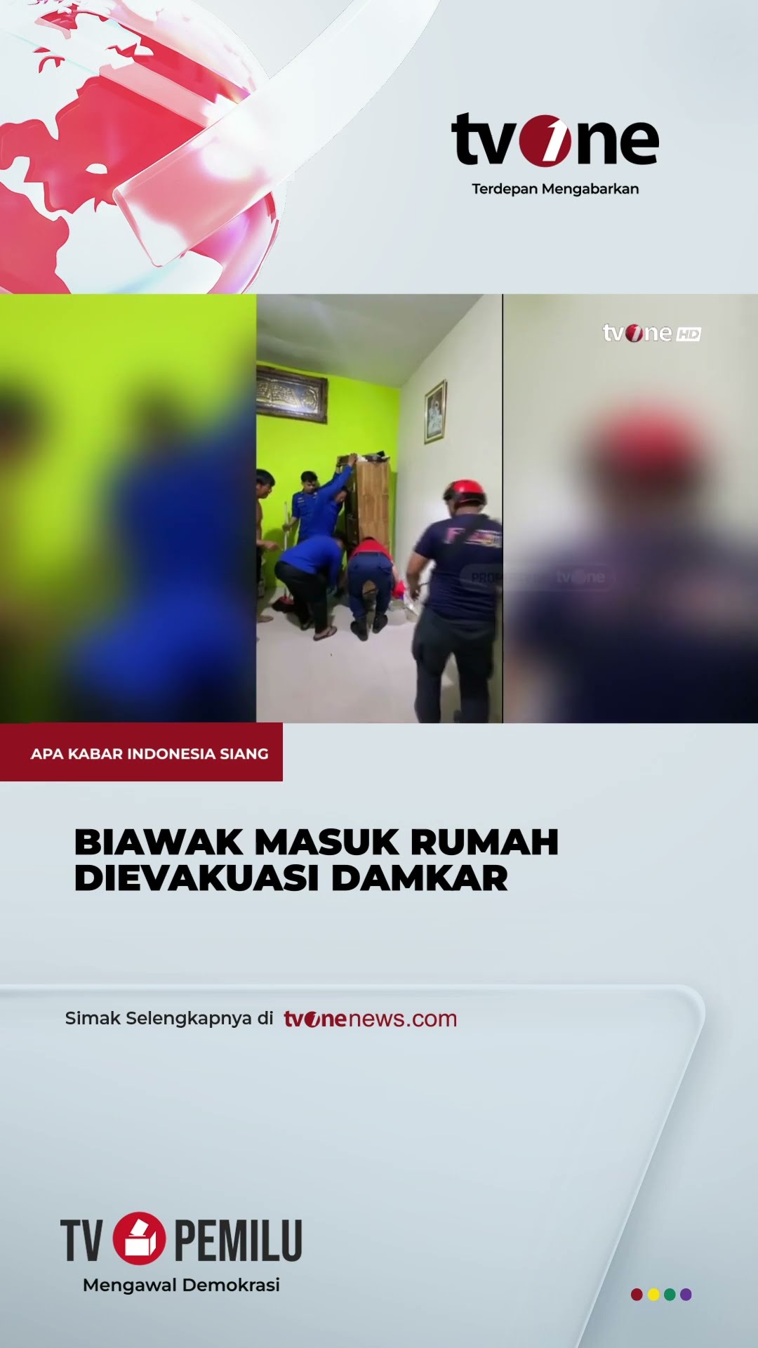Damkar Sigap Evakuasi Biawak yang Masuk ke Rumah Warga | tvOne