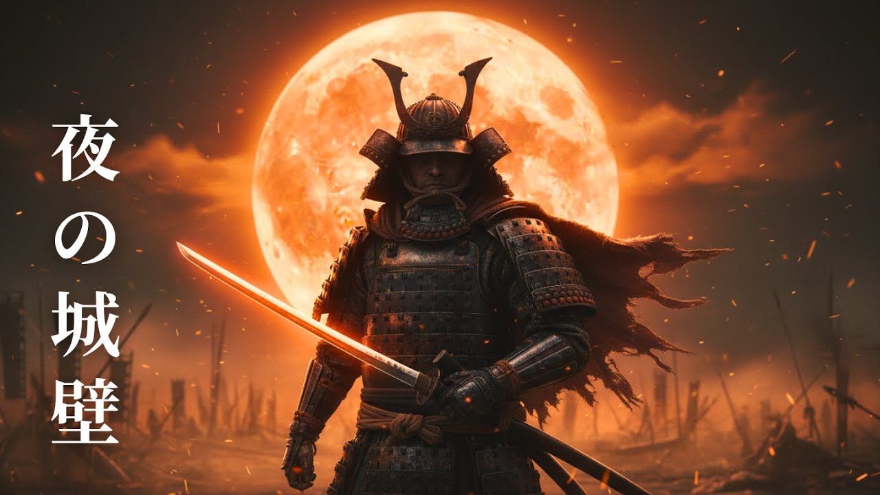 Castle Walls at Night - Dark Battlefield Ambience (90 MIN) | 夜の城壁（闇の戦場アンビエンス）