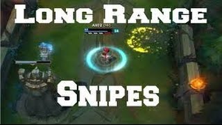 Long Range CROSS MAP Snipes 2016 | League of Legends