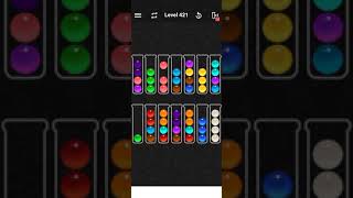 Level 421 of Ball Sort Color Water Puzzle