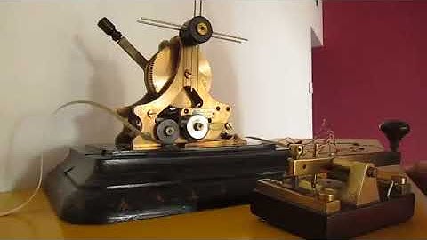 TELEGRAPH - A working FREDERICK - PEARCE  morse telegraph