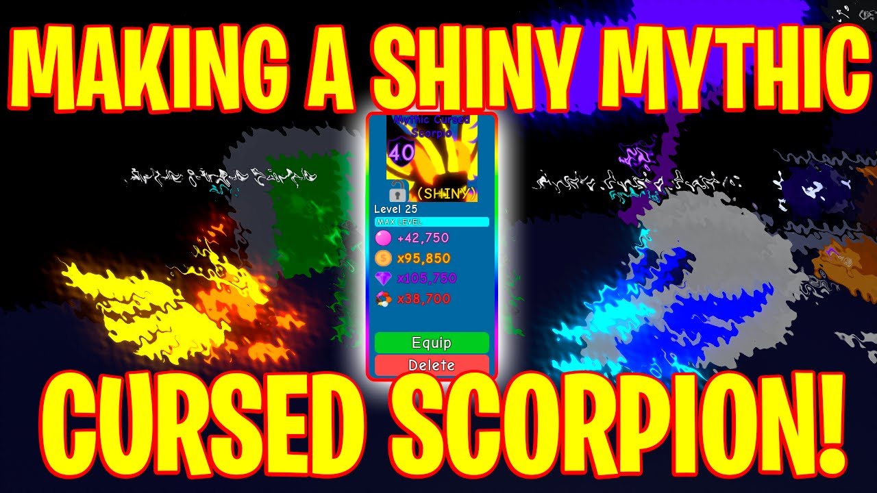 I Was Able To Make A Shiny Mythic Cursed Scorpion Roblox Bubble Gum Simulator Youtube - bubble gum testing environment roblox