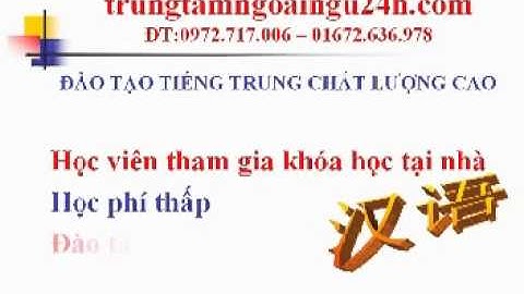 Lớp học tiếng trung tại thái bình năm 2024