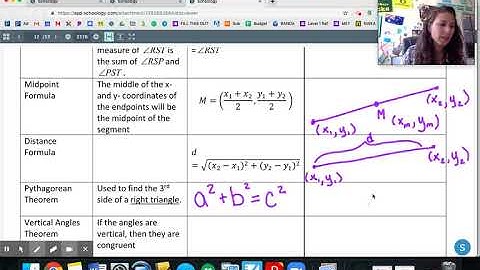 Geometry Lesson 1-3: Midpoint and Distance