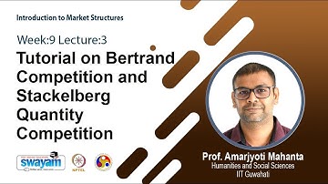 Lec 34: Tutorial on Bertrand Competition and Stackelberg Quantity Competition