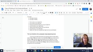 Functional Text: Turning Directions into a Paragraph