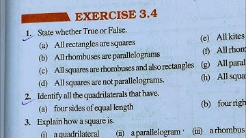 Class 8th maths l Exercise 3.4 l Chapter 3 l NCERT l Solution l understanding Quadrilateral