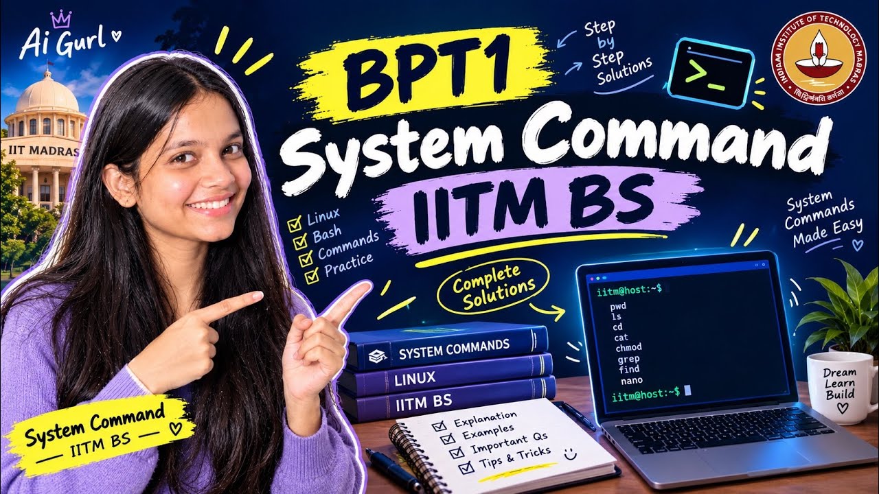 BPT 1 Solutions | IITM BS | System Command - YouTube