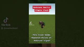 Redstone Basics: Simple Clock