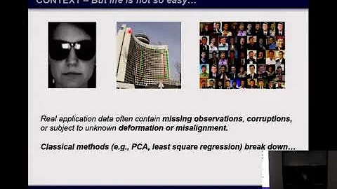 Pursuit of Low-dimensional Structures in High-dimensional Data - Yi Ma (Microsoft Research) - 2013