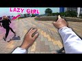 Late for work vs lazy girlfriend  epic parkour pov run    phim parkour  chy nhanh ln