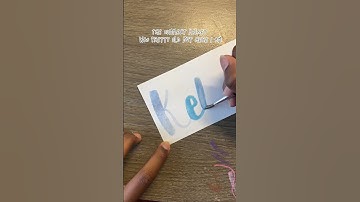 Lettering My Subscribers Names… #shorts #lettering