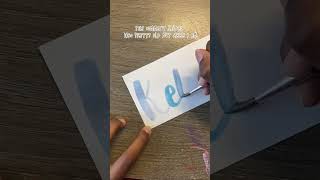 Lettering My Subscribers Names… #shorts #lettering