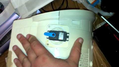 Part 3 test fit servo and insert in shoulder