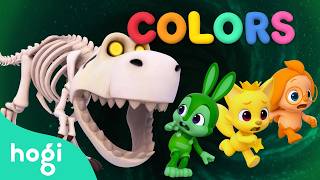new run away learn colors skeleton dinosuar halloween colors