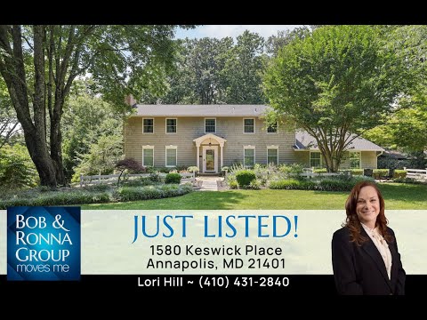 1580 Keswick Place, Annapolis, MD home video tour