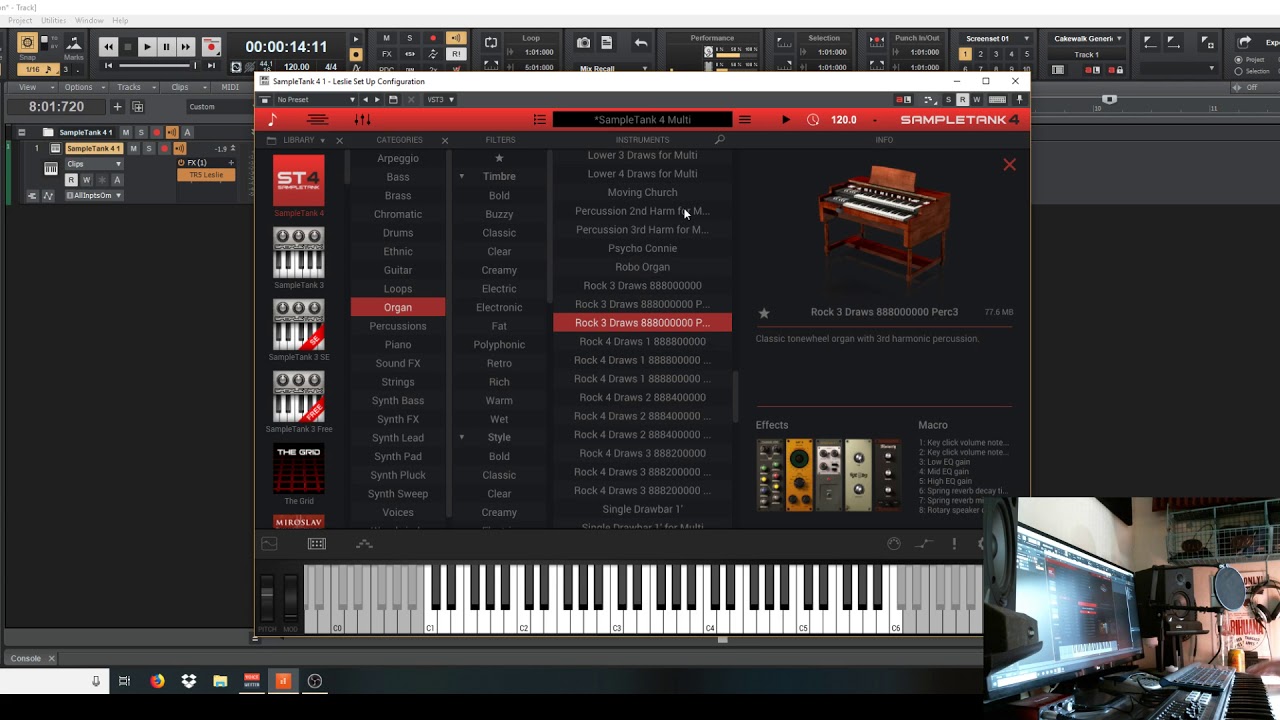 Sample Tank 4 and T Rack Leslie Speakers!