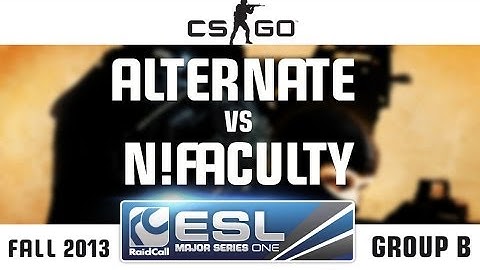 n!faculty vs. Team ALTERNATE - Group D - RaidCall EMS One Fall 2013 - CS:GO