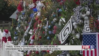 Turning LeBauer Park into Tinsel Town in downtown Greensboro