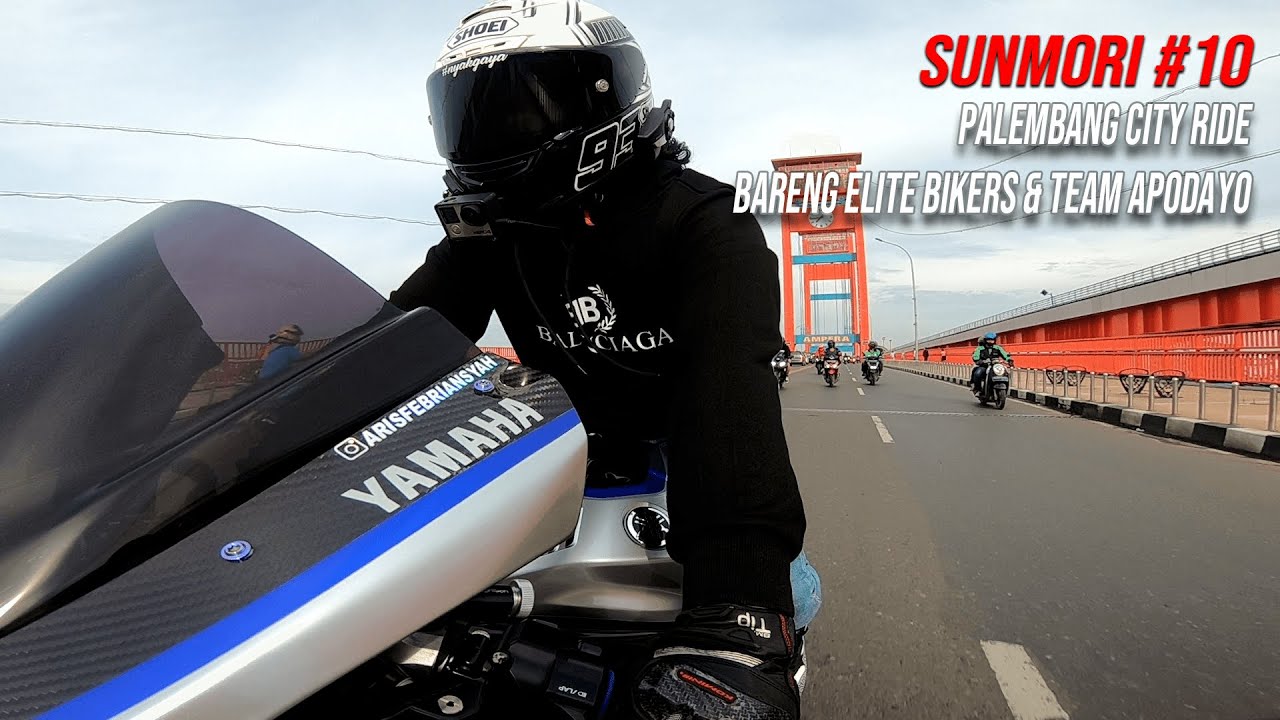 SUNMORI #10│PALEMBANG CITY RIDE │ R1M, ZX14, ZX6R, R6, ZX25R, GSX 600