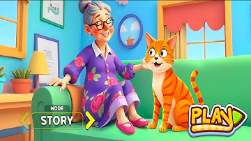 Mad Gran & Naughty Cat Prank Gameplay