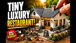 Building Tiny Luxury Restaurant from Scratch | Miniature DIY Construction Timelapse #TinyRestaurant