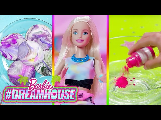 Barbie  Créations brillantes de Barbie 💝Slime et biscuits tourbillonnants  #MaisonDeRêve DIY 